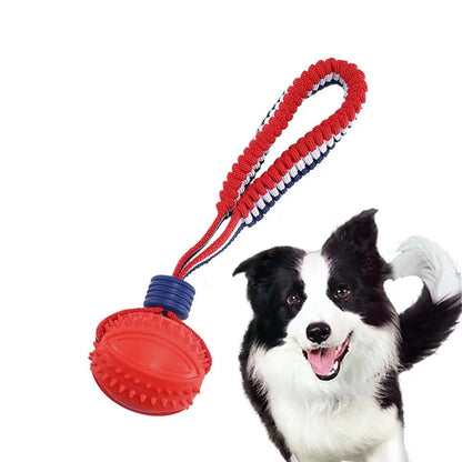Interaktiver Hundeball, interaktiver Beißring mit Seil, Hundeball, Haustierbedarf, Kauball - Shopteufel