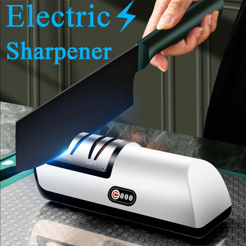 USB Rechargeable Electric Knife Sharpener Automatic Adjustable Kitchen Tool For Fast Sharpening Knives Scissors And Grinders Gadgets - Shopteufel