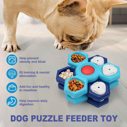 4 Layers Slow Feeder Puzzle Dog Bowls Assemble Slow Eating Bowl For Dogs Non-slip Interactive Dog Puzzle Game Slow Bowl Pet Products - Shopteufel