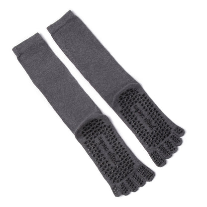 Lange Yoga-Socken, hohe Pilates-Socken, Fünf-Finger-Socken