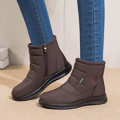 Damen-Ankle-Boots, rutschfeste, wasserdichte Schneestiefel
