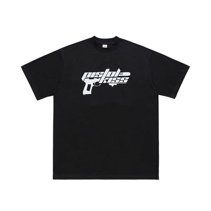 Herren-T-Shirt mit speziellem Design, bedruckt, halblang, Hip-Hop-Stil - Shopteufel