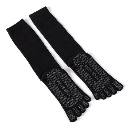 Lange Yoga-Socken, hohe Pilates-Socken, Fünf-Finger-Socken