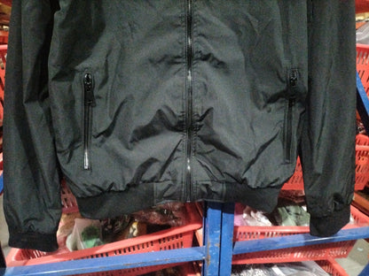 Herren-Reißverschlussjacke mit Taschen, lässiges, einfarbiges Oberteil mit Stehkragen und langen Ärmeln, Oberbekleidung