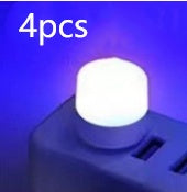USB-Steckdose Lampe Computer Power Power USB kleine Buchlampe LED Augenschutz Leselicht kleine runde Lampe Nacht - Shopteufel