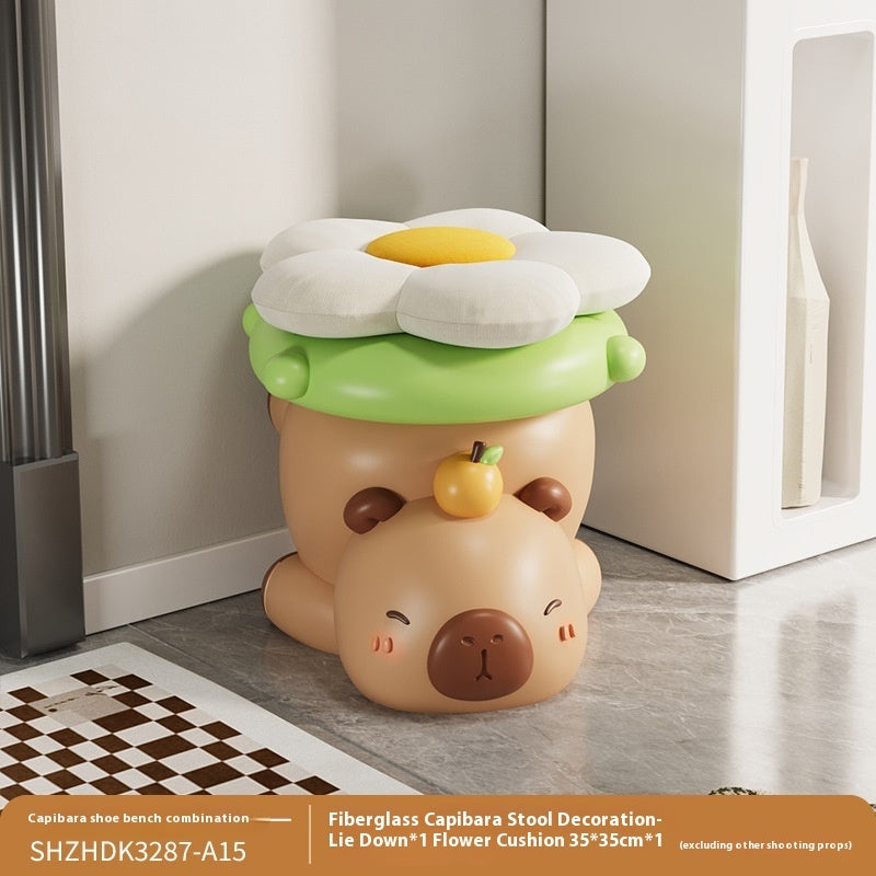 Niedlicher, Kappabala-Schuhwechselhocker zur Entspannung – praktische Heimdekoration - Shopteufel
