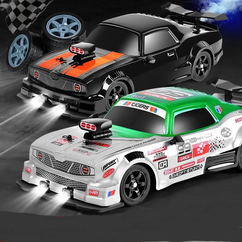 Remote Control Car Four-wheel Drive Drift Racing Car With Light Spray Boy Toy Remote Control Toy Car - Shopteufel