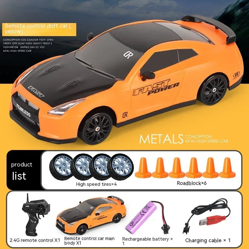 Remote Control Car Four-wheel Drive Drift Racing Car With Light Spray Boy Toy Remote Control Toy Car - Shopteufel
