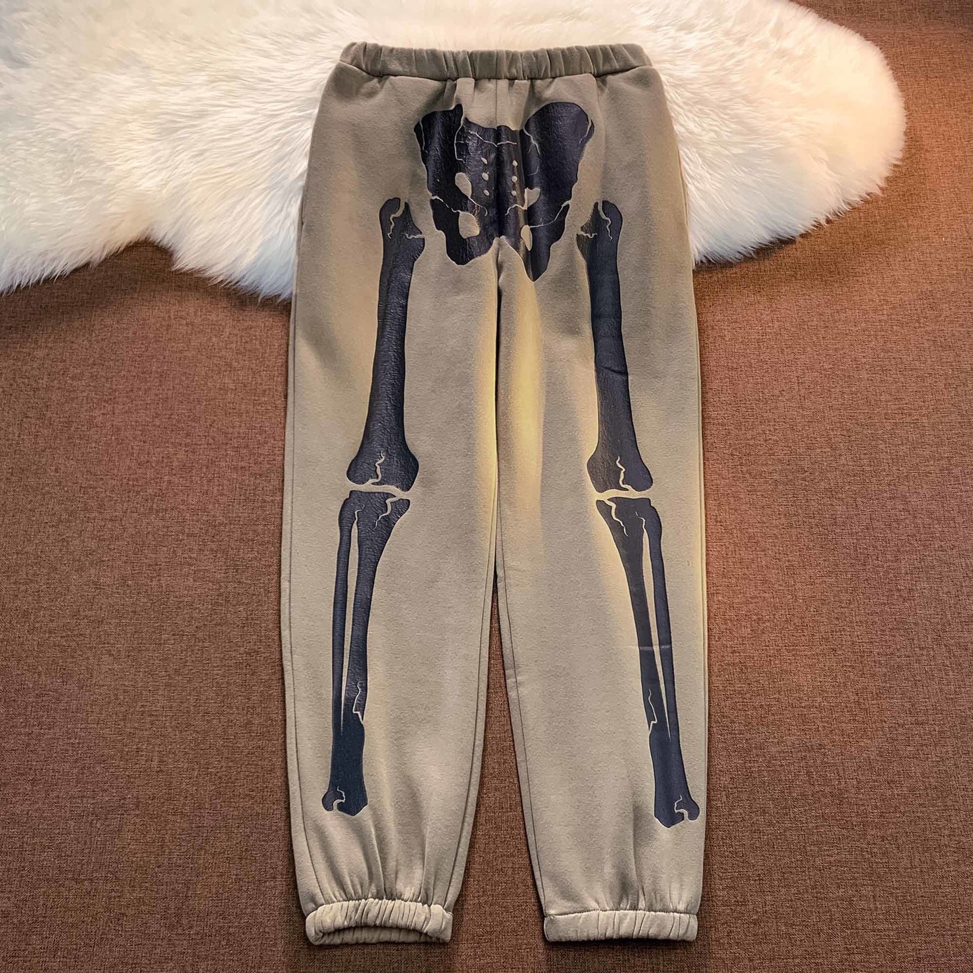 Amerikanische Retro-Hip-Hop-Sporthose „Fried Street Bone“ - Shopteufel