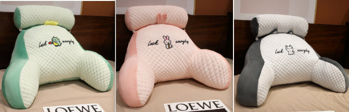 Sofakissen, flauschiges Mittagskissen, dreieckiges Lesekissen - Shopteufel