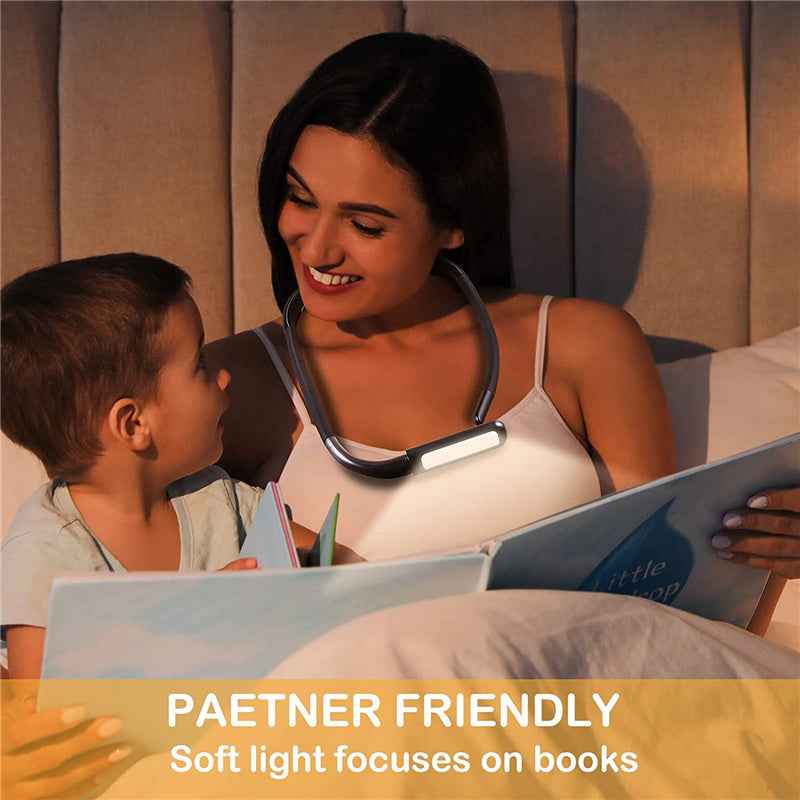 Dimmbare, freihändige LED-Nackenleuchte, flexible Leselampe, neuartige Leselampe, Nachtlicht, Taschenlampe - Shopteufel