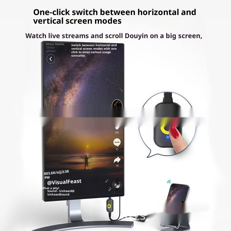 4K-Wireless-Projektor, kompatibel mit Mobiltelefonen und Tablets