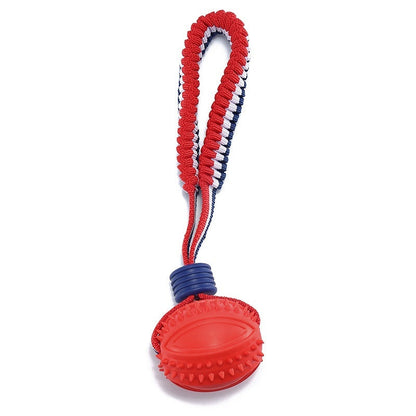 Interaktiver Hundeball, interaktiver Beißring mit Seil, Hundeball, Haustierbedarf, Kauball - Shopteufel