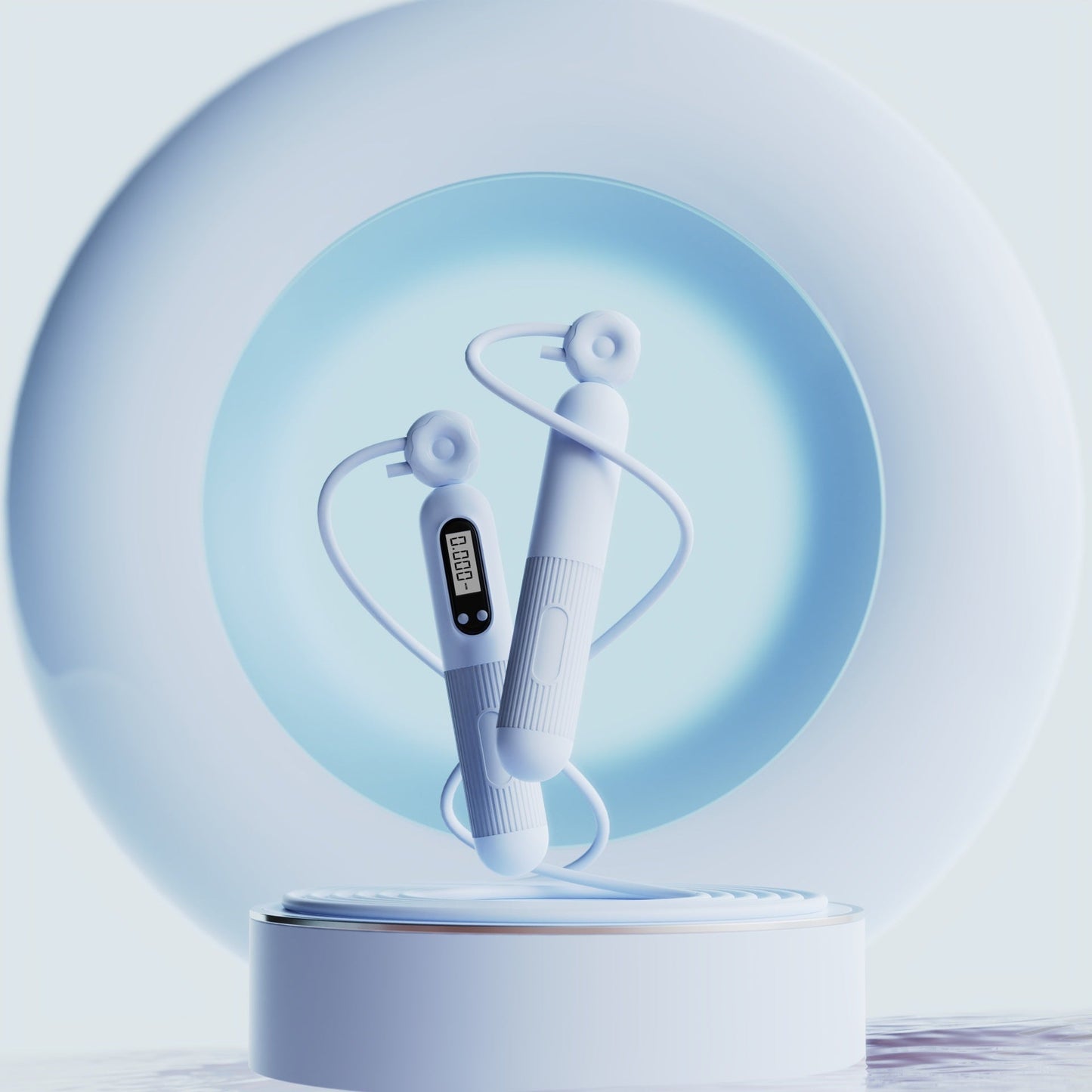 Springseil mit Zähler, verstellbares Springseil mit Kalorienzähler - Shopteufel