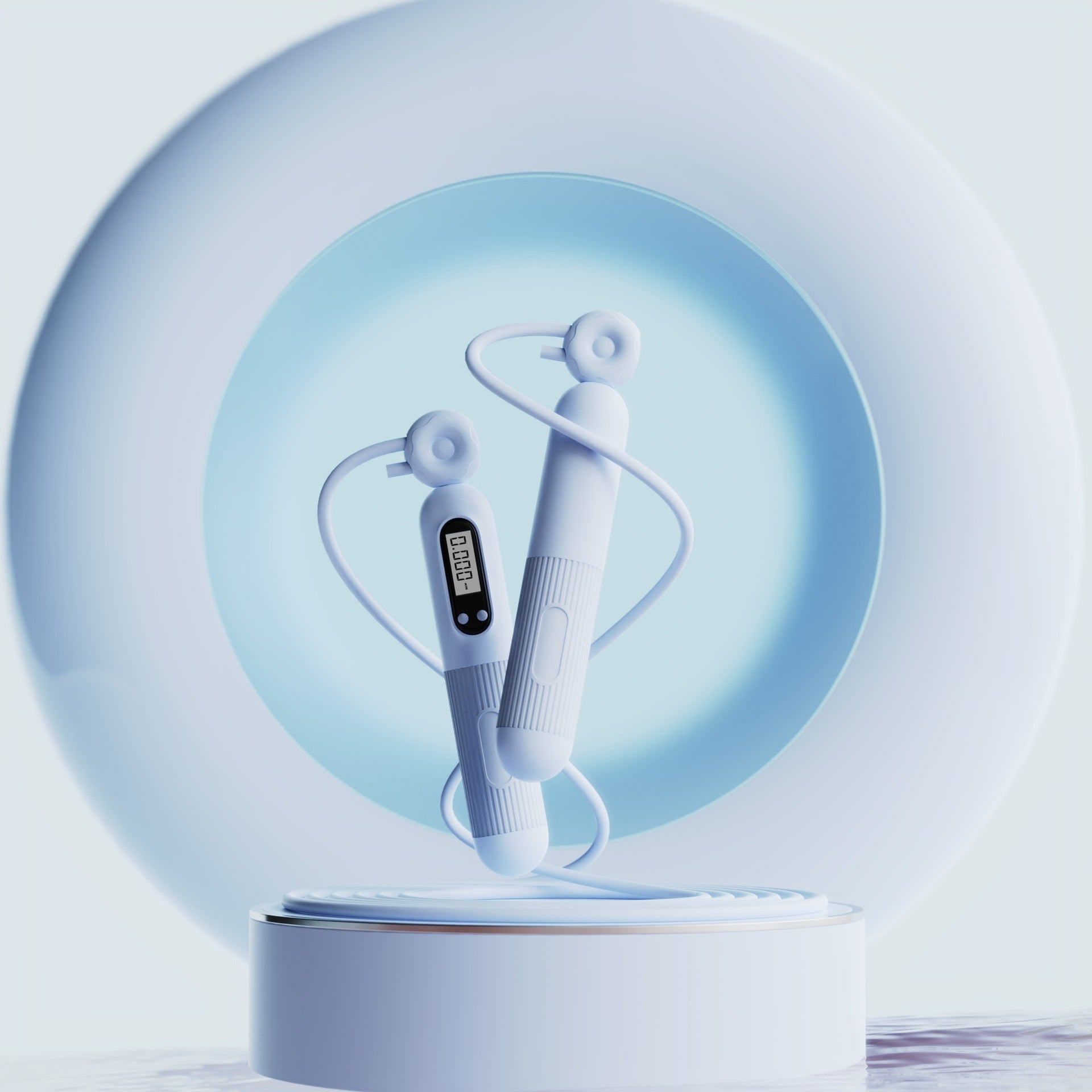 Springseil mit Zähler, verstellbares Springseil mit Kalorienzähler - Shopteufel