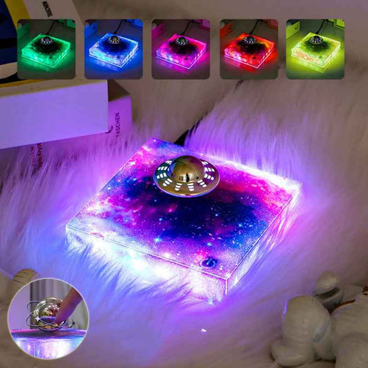 Levitating UFO Color Galaxy Lamp Magnetic Suspension UFO Star Light Creative Gift Decoration Home Decor - Shopteufel