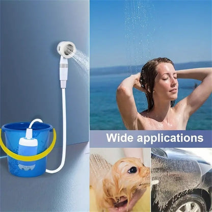 Tragbare elektrische Outdoor-Dusche, wasserdicht, mit 5000-mAh-Akku