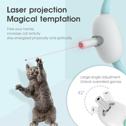 Automatisches Katzenspielzeug, intelligentes Laser-Halsband mit USB-Ladefunktion - Shopteufel