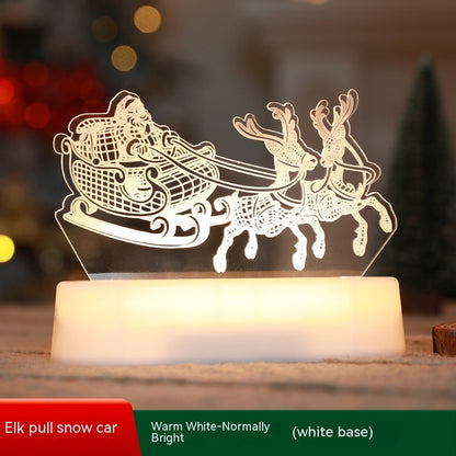 Weihnachtsdekoration 3D-Lampe Acryl LED-Nachtlichter - Shopteufel