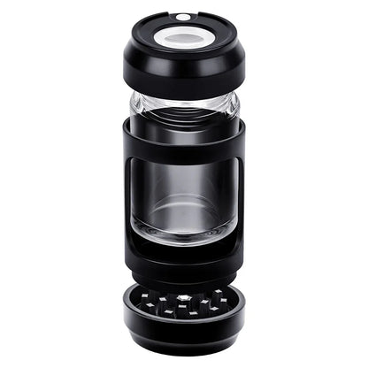 Zigarettenmühle aus Acrylglas mit versiegeltem Kunststoff und LED Lampe - Shopteufel