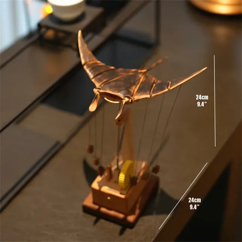 Elektrische bionische Mantarochen-Ornamente, handgefertigte Mantarochen-Schwimmfiguren mit realistischer Bewegung - Shopteufel