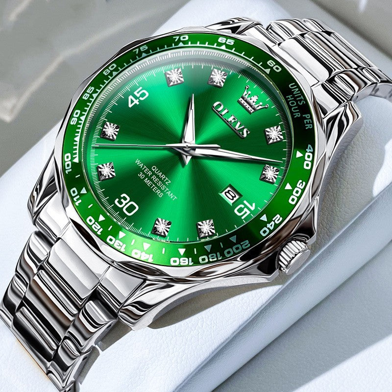 Green Submariner Quartz Watch Luminous Men's Watch - Shopteufel