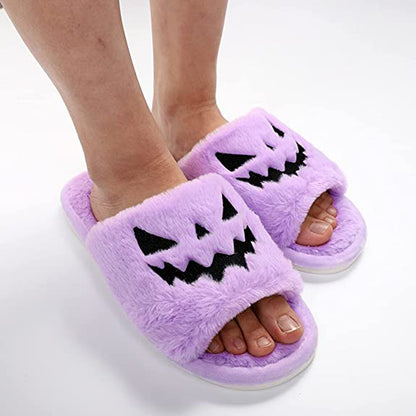 Halloween-Schuhe Winter Niedliche Warme Hausschuhe Damen