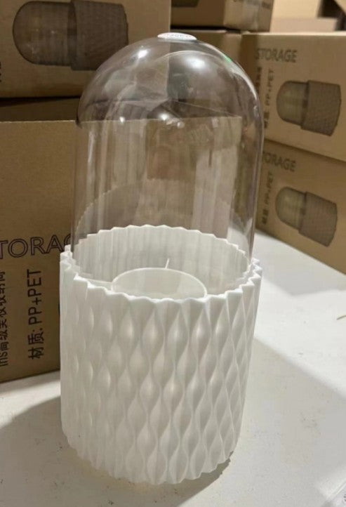 360° drehbare, transparente Aufbewahrungsbox für Make-up-Pinsel und Stifte aus Acryl - Shopteufel