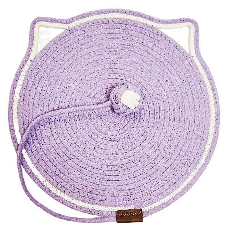 Braided Cotton Rope Cat Claw Mat Self Hi Ball One Piece Sleeping Mat Washable Anti Sticky Scratching Artifact Cat Scratching Mat Pet Products - Shopteufel
