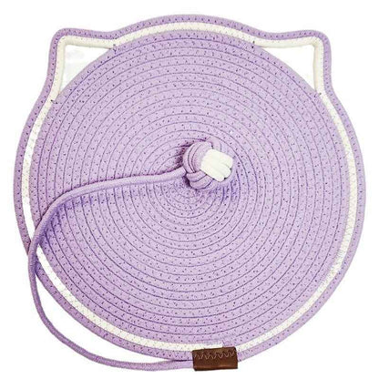 Braided Cotton Rope Cat Claw Mat Self Hi Ball One Piece Sleeping Mat Washable Anti Sticky Scratching Artifact Cat Scratching Mat Pet Products - Shopteufel