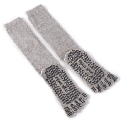 Lange Yoga-Socken, hohe Pilates-Socken, Fünf-Finger-Socken