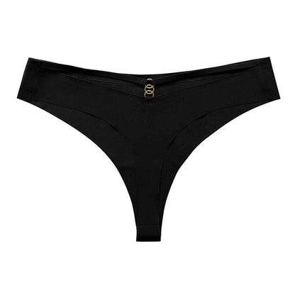 Nahtloses Höschen-Set für Damen, sexy, tiefsitzender G-String-Tanga aus Eisseide - Shopteufel