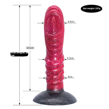 Farbiger Dildo, tierähnlicher Penis, Masturbator, unregelmäßiger Analplug - Shopteufel