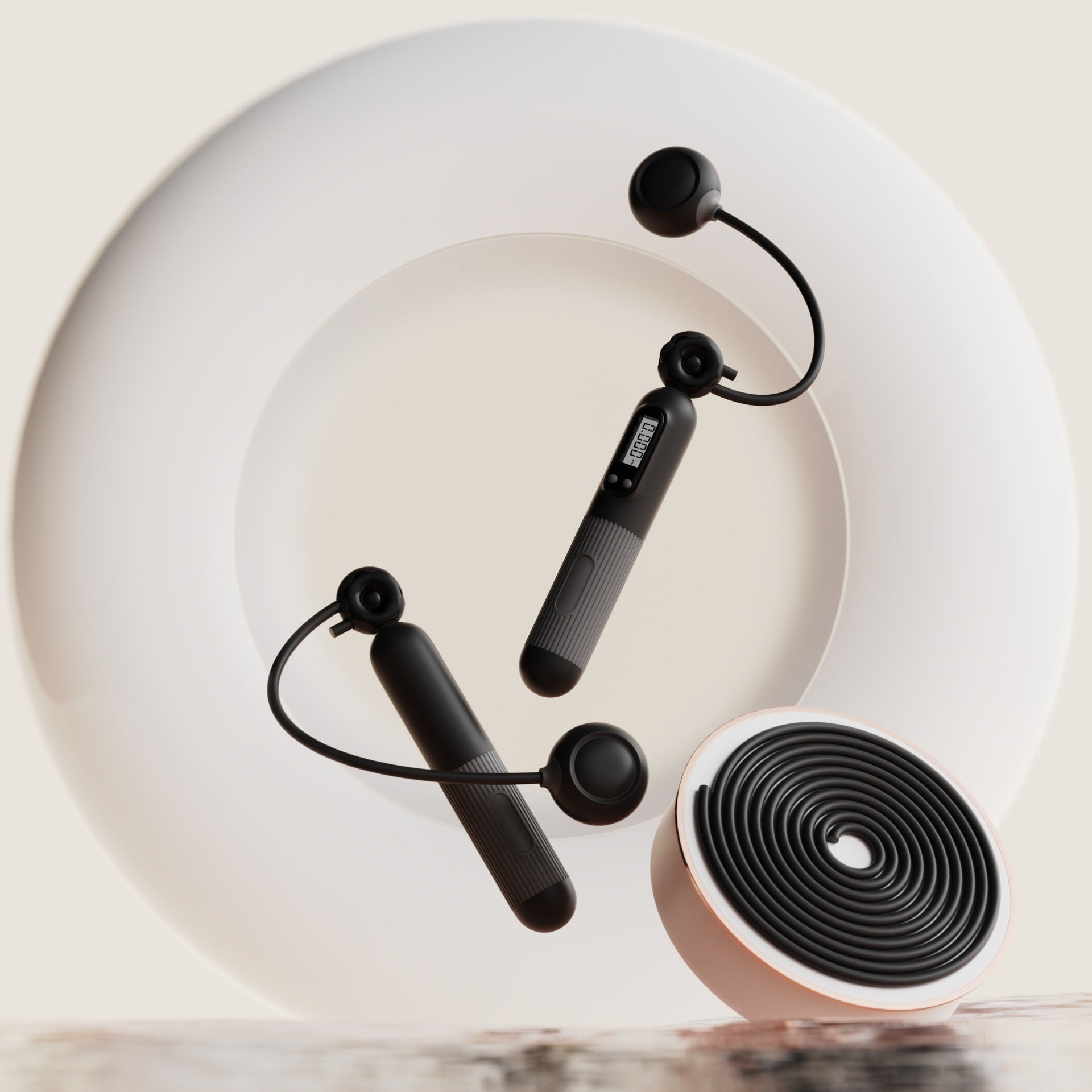 Springseil mit Zähler, verstellbares Springseil mit Kalorienzähler - Shopteufel